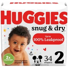 Huggies Snug & Dry Diapers, Size 2
