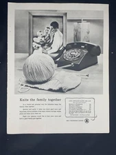 Magazine Ad* - 1956 - AT&T / Bell System - Knits the family together