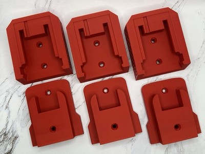 3-Pair Set Milwaukee M18 Tool & Battery Holders   Heavy-Duty Storage Solution