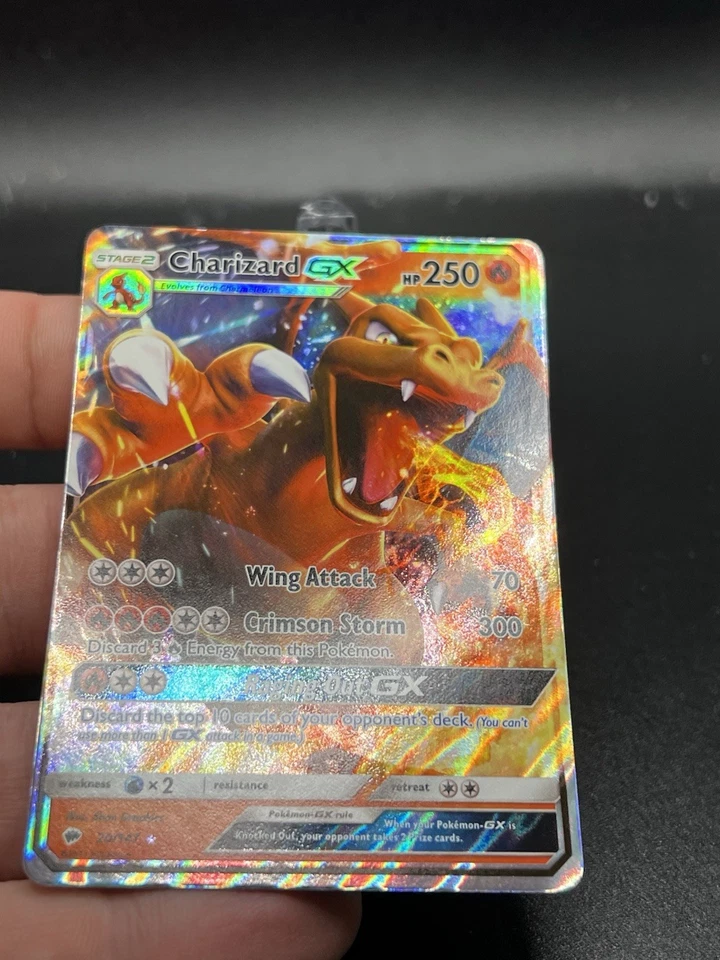 Pokémon TCG - Charizard GX 20/147 - Full Art Holo Rare - Burning Shadows LP BG3 - Image 2 of 3