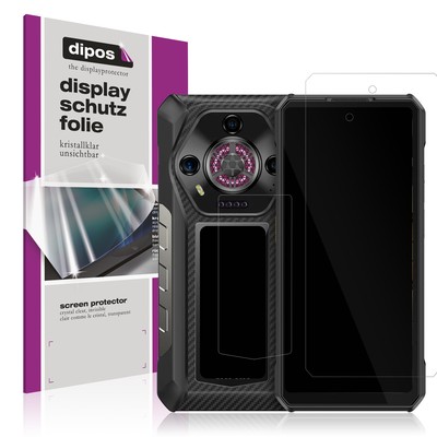 4x Schutzfolie klar für Ulefone Armor 30 Pro (inkl. Rückseite)