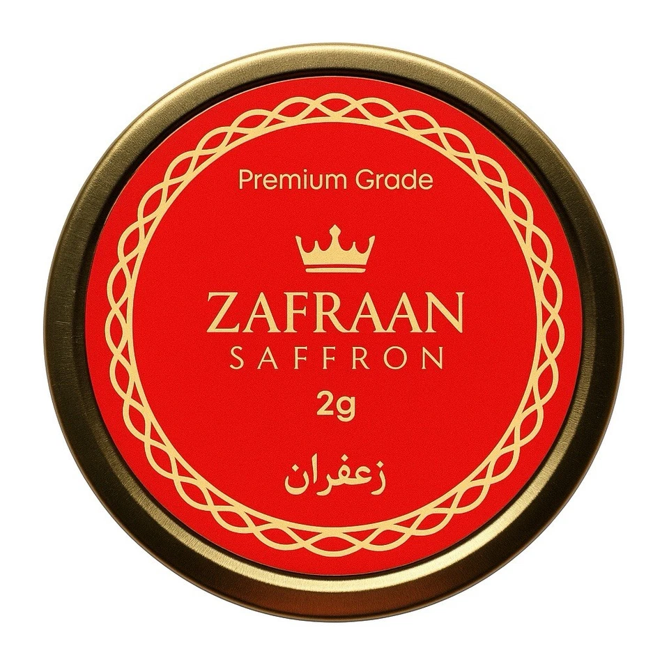 Hilos de azafrán afgano Pure Premium Red Super Negin grado A+, naturales (2 gramos) Foto 2 de 3