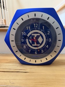 1990s Kobalt Tools Blue Wall Clock