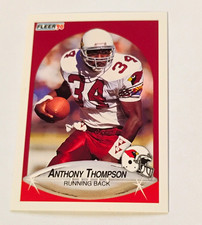 Fleer 1990 Update Anthony Thompson Rookie #U-45 Phoenix Cardinals NFL Card. rookie card picture