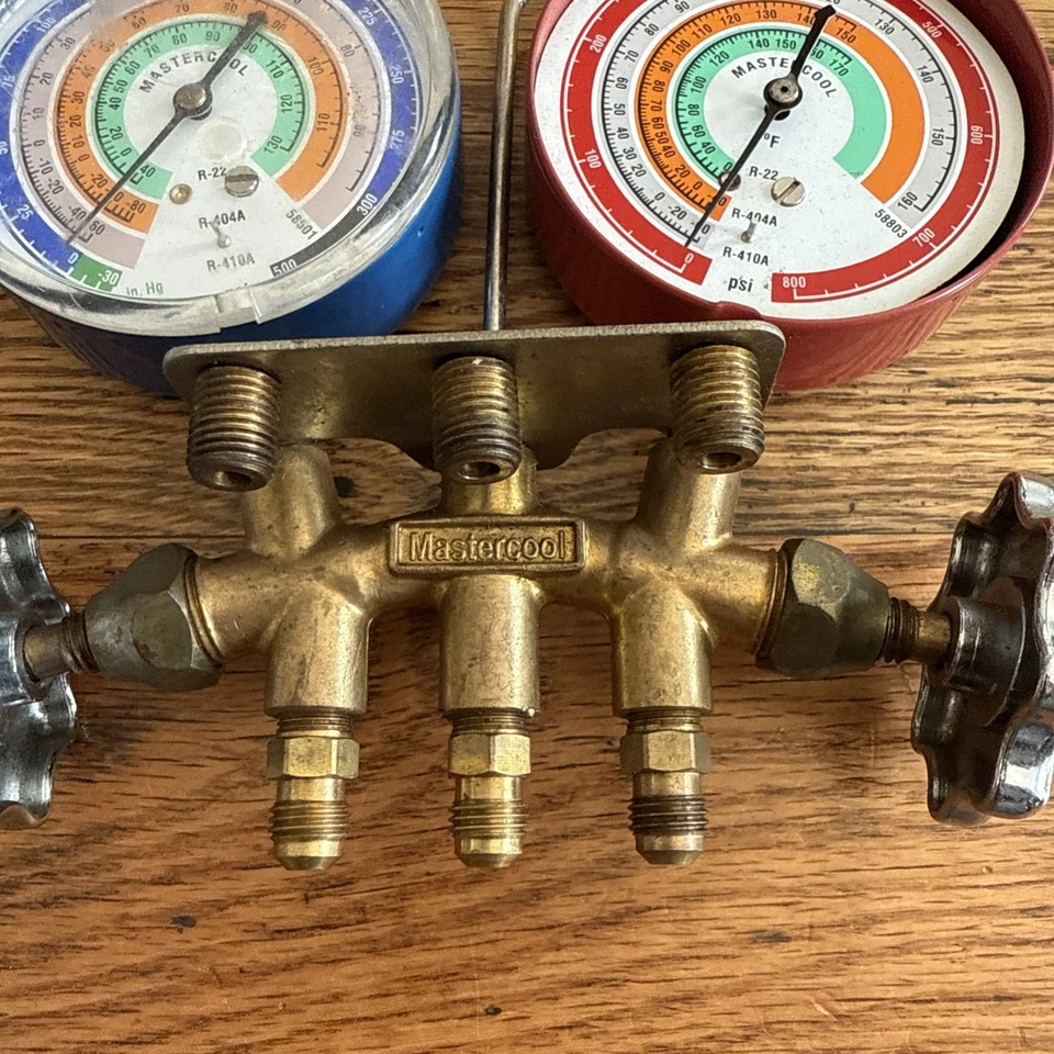 Mastercool Manifold Gauge Set with Hoses – R-134a / R-410A – HVAC A/C Diagnostic - Image 2 of 4