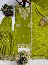 SALWAR KAMEEZ PAKISTANI INDIAN WEDDING PARTY WEAR DRESS BOLLYWOOD SUIT SHARARA