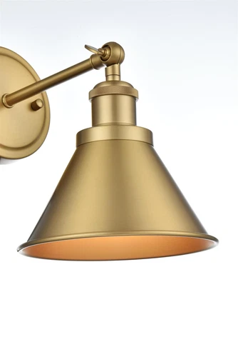 Living District Vaman 7" Wall Sconce In Satin Gold - Picture 4 of 7