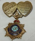 WW2 RASC MIZPAH ROYAL ARMY SERVICE CORPS MILITARY SWEETHEART BADGE WORLD WAR II