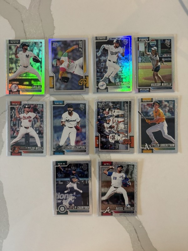 2026 Topps Series 2 Parallel/Insert Glove Work Crooked Numbers Lot Of 39 Cards