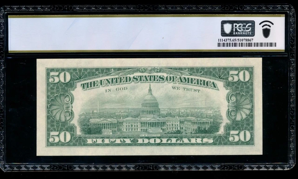 AC $50 1963A Cleveland FRN PCGS 65 PPQ  Fr 2113-D - Image 2 of 2