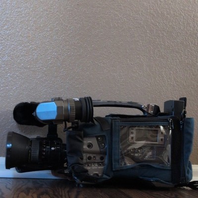 JVC Professional Camcorder Black Gray with Lens and Petrol Carrying Case