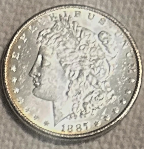 1887 P Morgan Just beautiful, stunning, bright BU, free shipping, Sigma tested +