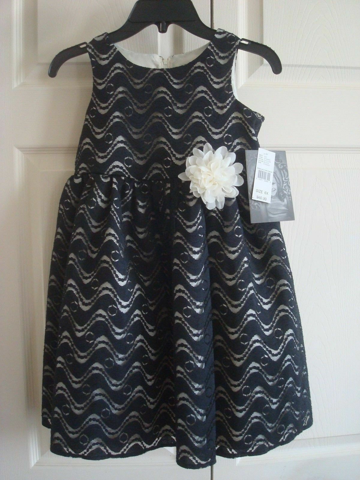 girls black lace dress