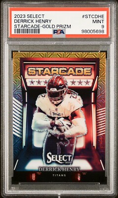 2023 Panini Select - Starcade Derrick Henry #STC-DHE Gold Prizm