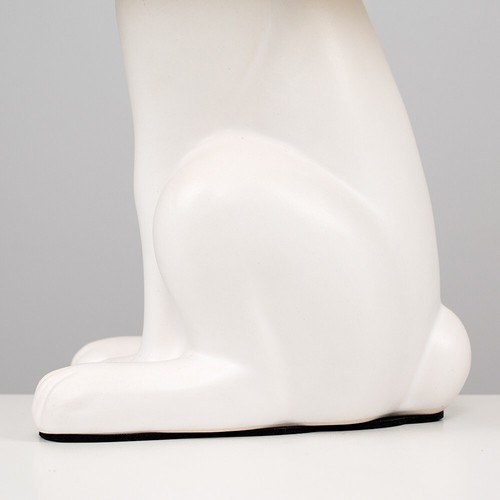 Ceramic Table lamp Rabbit 47.5CM Tall Animal Light Fabric Drum Shade LED Bulb - Picture 9 of 20