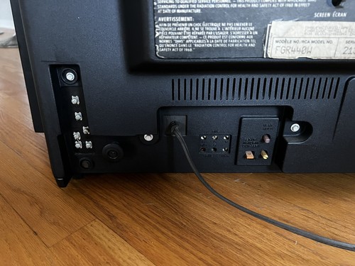 Vtg Rca Gaming Tv Television 1980s Woodgrain Movie Prop Nintendo Sega Xl-100 - Picture 11 of 13