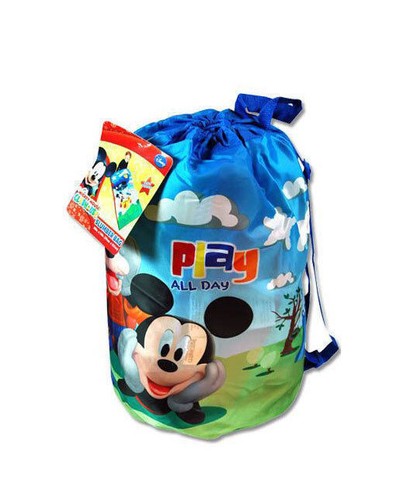 Camping Slumber Sleeping Bag + Backpack Disney Mickey Donald Boy Girl Age 3+ NEW - Picture 2 of 4