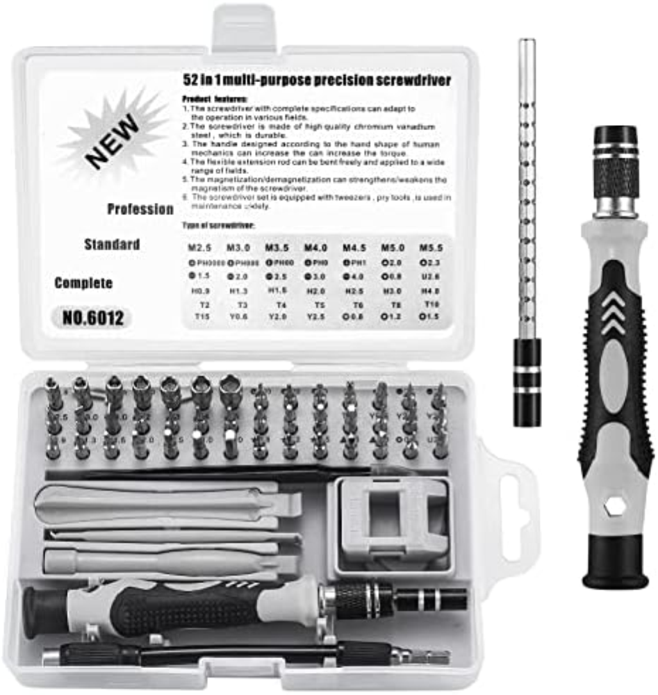 Set di Cacciaviti Magnetici di Precisione, 24 in 1 Kit Cacciaviti di Riparazione