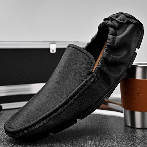 Men's Casual Shoes Soft Loafers Breathable Moccasins Slip-on Driving Shoes - Picture 14 of 29
