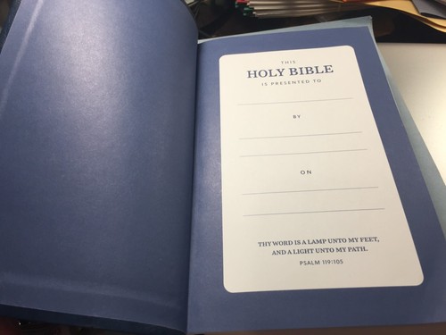 Holy Bible Nelson KJV Riesendruck blaues Leder (5-3/4" x 8-7/8") - Bild 2 von 15