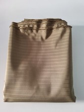 8 Meter Stoff Restposten in khaki gold gestreift aus 100% Polyester 1,5m Breite