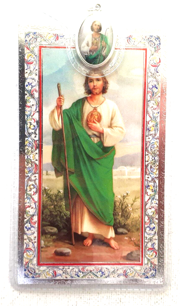 Catholic Prayer Cards VILLAGE GIFT IMPORTERS Holy Prayer Card With Built-In Medal St Joseph Statue For Selling House - Foto 11