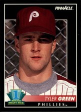 1992 Pinnacle #303 Tyler Green Philadelphia Phillies Draft Pick