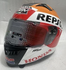 AIRBRUST ART “REPSOL " MOTOR CYCLING BIKER RIDER HELMET- full face L/XL/XXL +pin