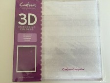 New CRAFTER'S COMPANION 3D CARD EMBOSSING FOLDER CELEBRATE