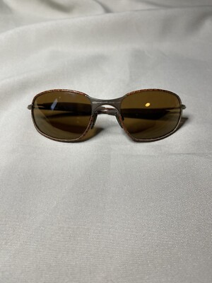 Oakley Square Wire (1st gen) Leather Wrap/ Gold Iridium 1993 (05-552)