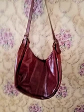 I Medici Firenze Made In Italy Brown Leather Lined Double Handle Satchel Bag