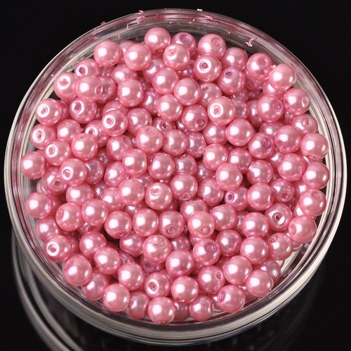 4mm/6mm/8mm Round Pearl Glass DIY Loose Spacer Beads Wholesale Lot - 第 11/33 張圖片