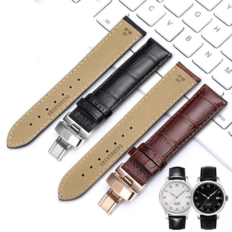 Genuine Leather Watch Band Fit For Tissot T035 Lilock T063 T41 Curved End Strap