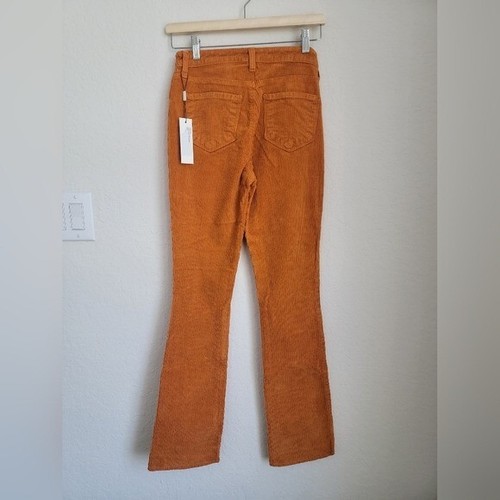 Pantalone in velluto a coste dritto a vita alta L'AGENCE Oriana TAGLIA 25 nuovo - Foto 9 di 9