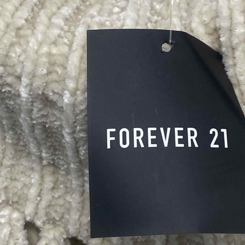 Forever 21 Women's Small Sweater Cowl Neck Long Sleeve Ivory CozyWarm Loose Knit - Picture 8 of 16