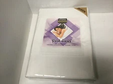 Queen Size Utopia White Bed Skirt 4 Sided Wrinkle and Fade Resistant New F39