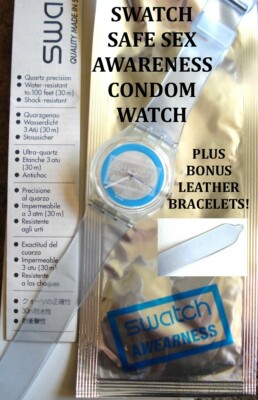 NEW VINTAGE AIDS VD AWEARNESS GK326 SWATCH CONDOM ULTRA-THIN  display picture 3