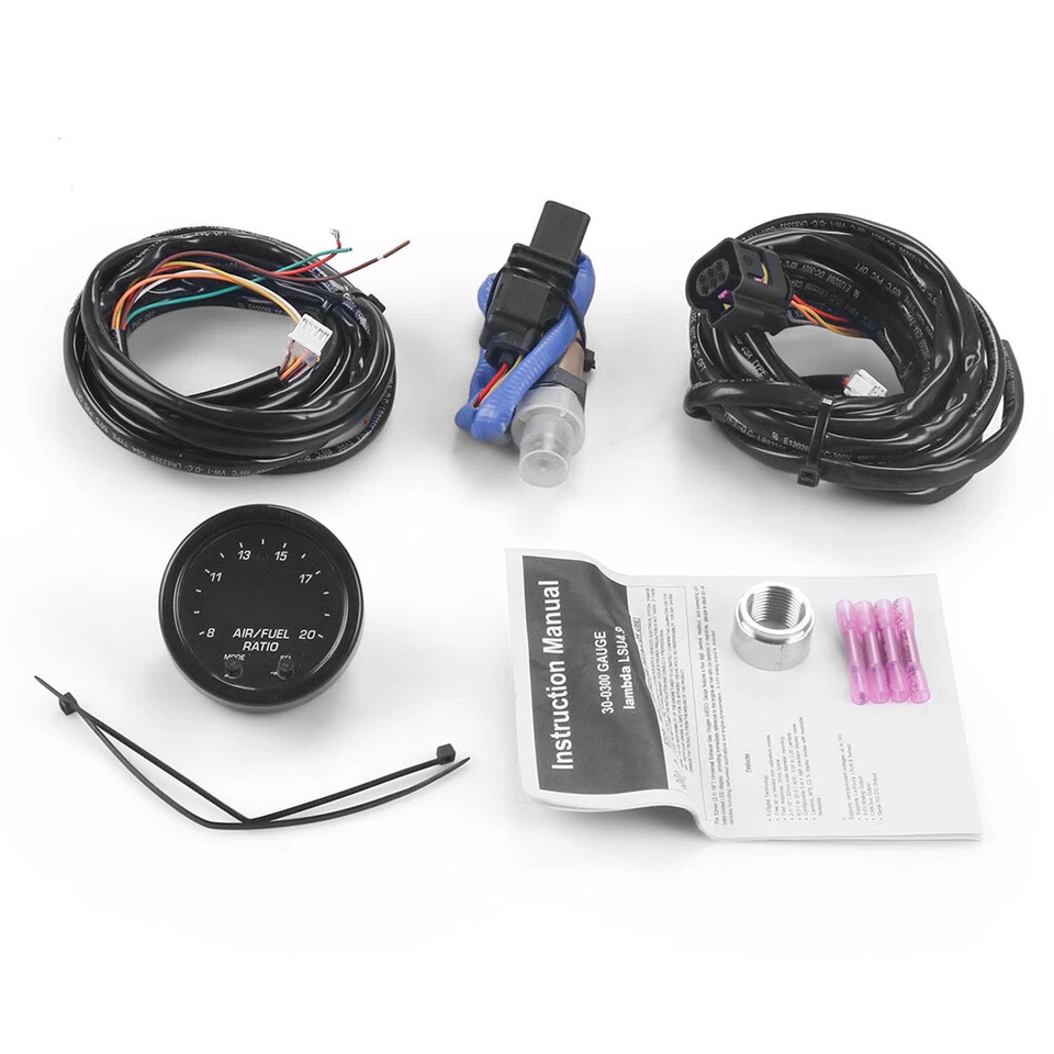New 30-0300 X-Series Wideband O2 Air Fuel Ratio Gauge Kit LSU 4.9 Oxygen Sensor - Image 2 of 4