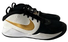 Nike Boys Team Hustle D 9 AQ4224-004 Black White Basketball Shoes Sneakers 7Y