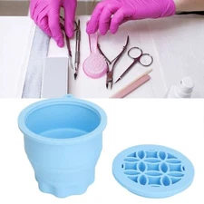 2 in 1 Makeup Brush Cleaning Mat with Brush Drying Rack Folding Space Saving