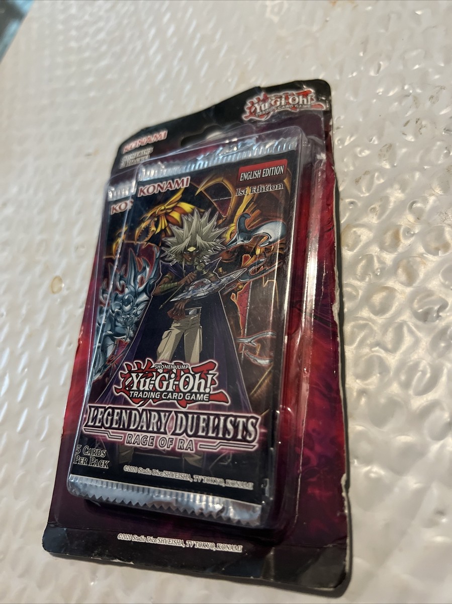 Yugioh! Legendary Duelists: Rage of Ra 1st Edition Blister Pack 2 Boosters  Total