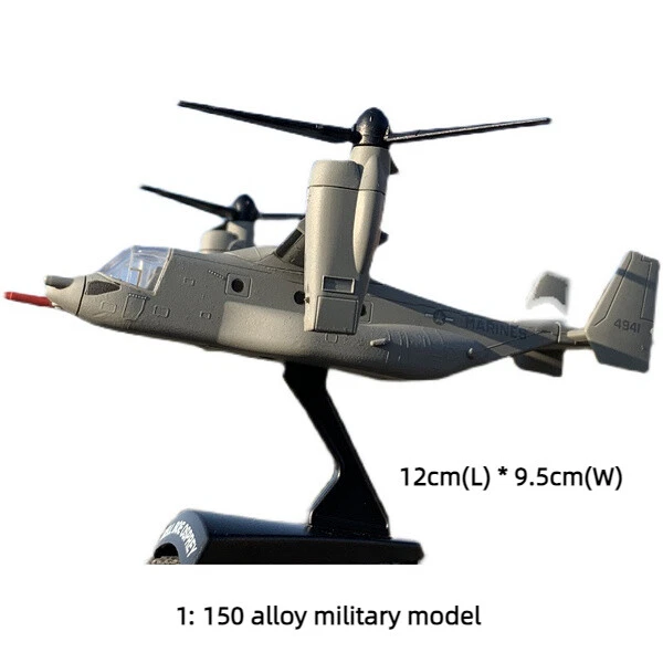 1:150 Alloy Diecast Military Model Boeing Bell V-22 Osprey Transport Aircraft - Image 3 of 4
