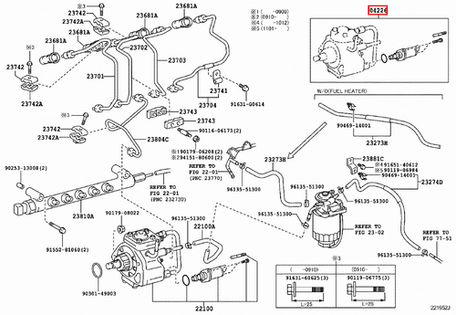 Genuine Hilux Surf KDN215 Prado KDJ121 KDJ120 1KD Suction Control Valve Kit - Picture 12 of 20