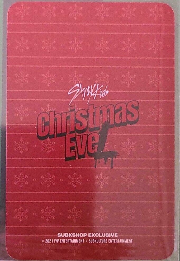 Stray Kids official photocard hyunjin Christmas EveL subk Stray Kids official photocard hyunjin Christmas EveL subk