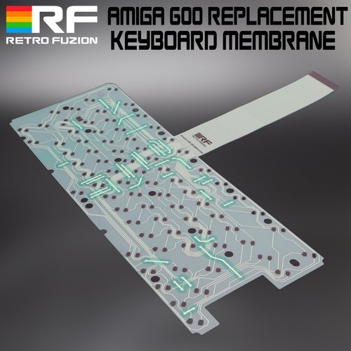 Amiga 600 Premium Replacement Keyboard Membrane - Green Mitsumi - | eBay