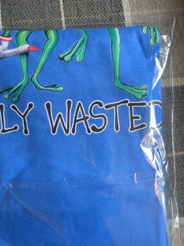 New Port & Company Toadily Wasted T Shirt Mens 2XL Blue Short Sleeve 100% Cotton - Picture 4 of 8