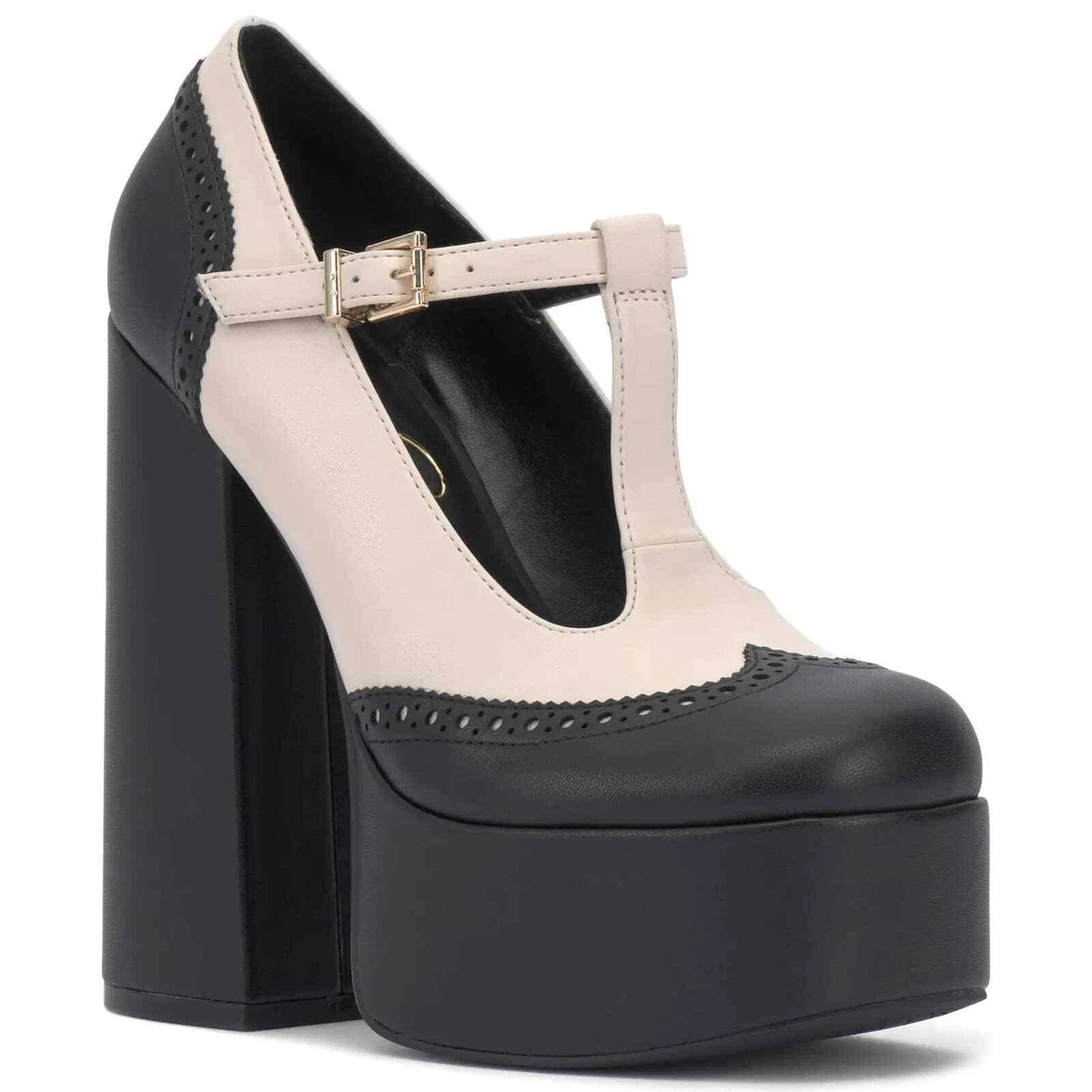 Jessica simpson black store platform pumps