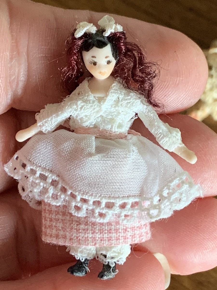 Pink Porcelain Miniature Dolls Miniature Porcelain Porcelain Baby