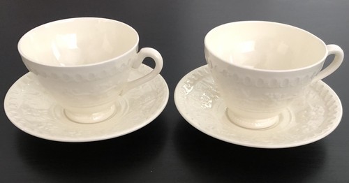 Vintage Wedgwood WELLESLEY Cup & Saucer Set Of 4 - Picture 12 of 12