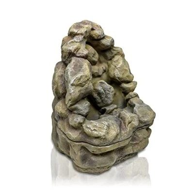 Swell Reptiles Pebble Waterfall Reptile Water Bowl and Vivarium Decoration